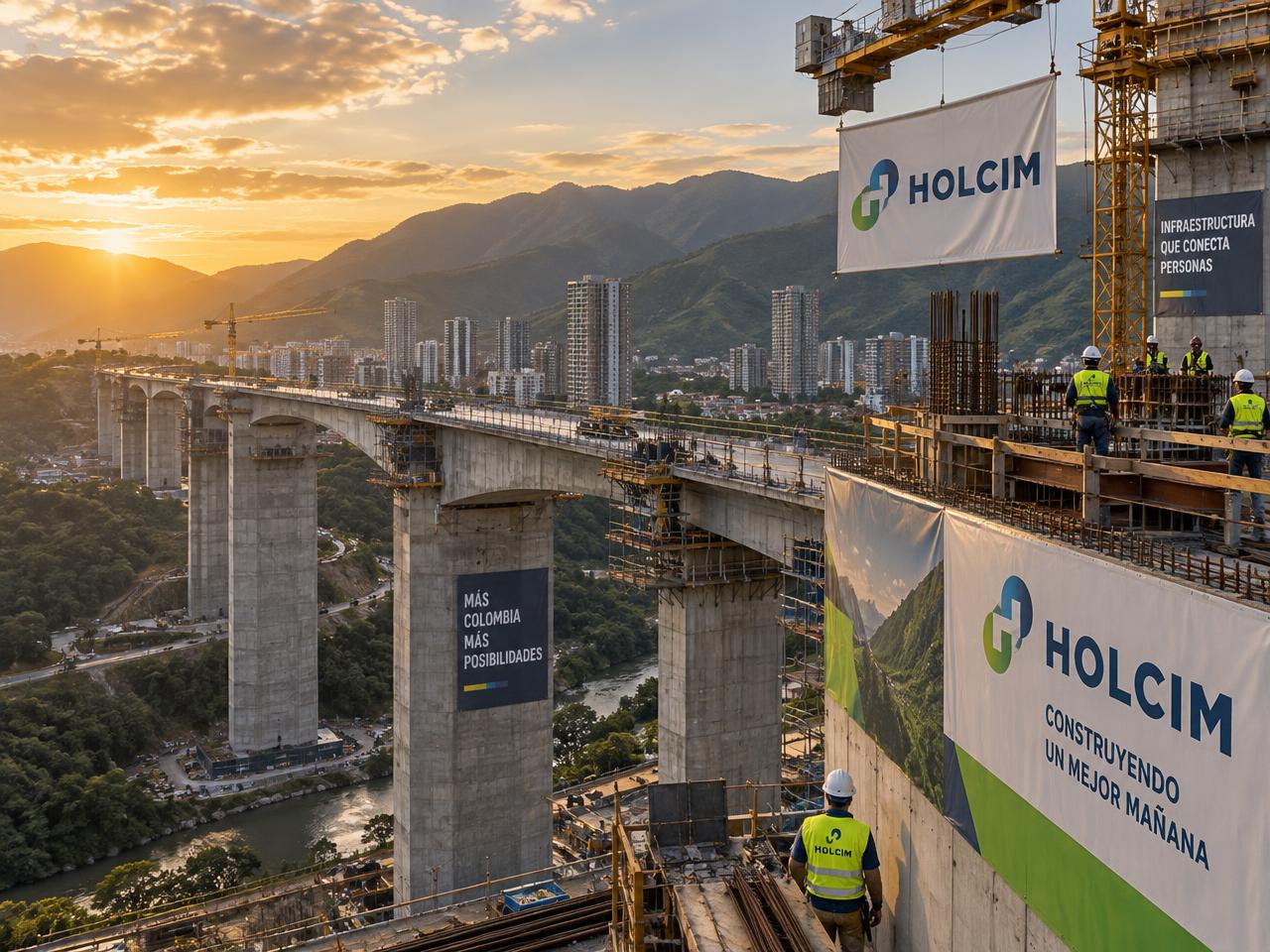 Mega obra construida con cemento Holcim Colombia